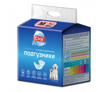 Cliny - гащи за кучета  5-10кг, размер M (9 бр.)
