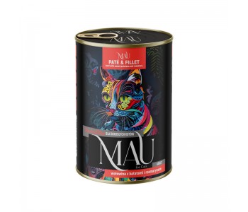 MAU пастет с говеждо, сладки картофи и розмарин за котки - 400 г