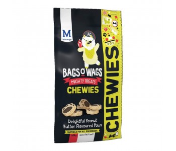BAGS O’ WAGS Chewies – Лапички с фъстъчено масло (Peanut Butter Paws) 120г