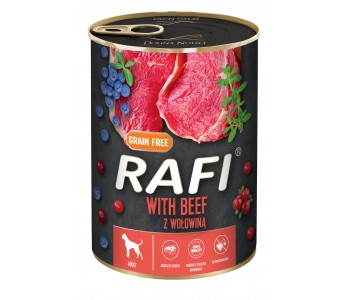 RAFI консервирана храна за кучета с говеждо 400г