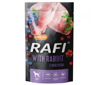 RAFI пауч за кучета със заешко 500г