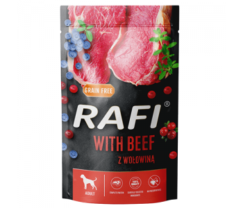 RAFI пауч за кучета с говеждо 500г