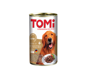 Tomi консерва за куче 1200г - 3 вида птиче месо 